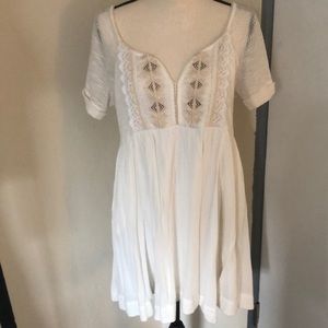 Cream babydoll dress